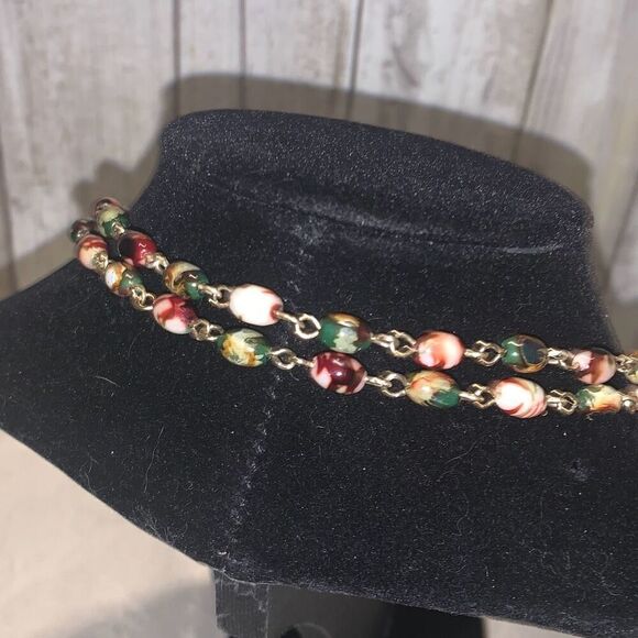 Vintage Boho Long Beaded Chain Necklace 21.5” - Picture 6 of 15